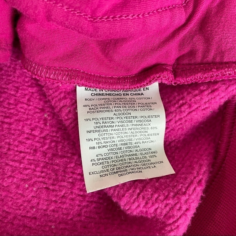Nike Pink Quilted Girls Sweatshirt - Picture 5 of 5